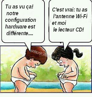 Configuration hardware homme et femme
